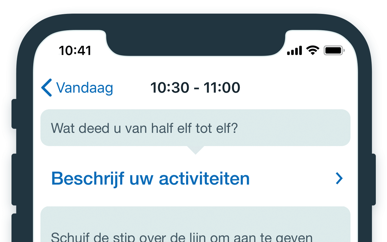 Daglijst - Vul activiteiten in